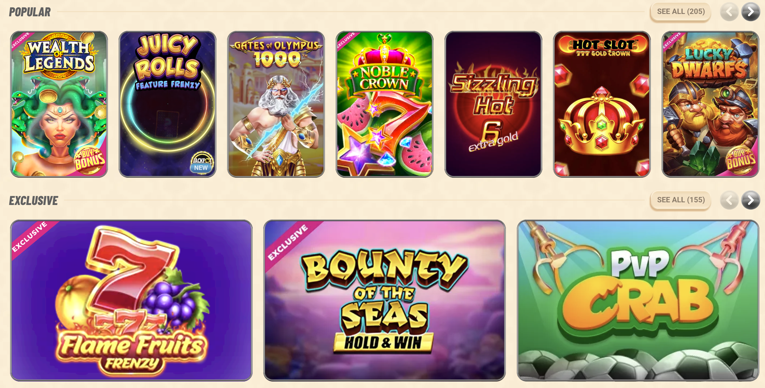 Vegasino slots